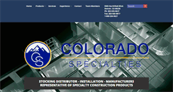 Desktop Screenshot of coloradospecialties.com